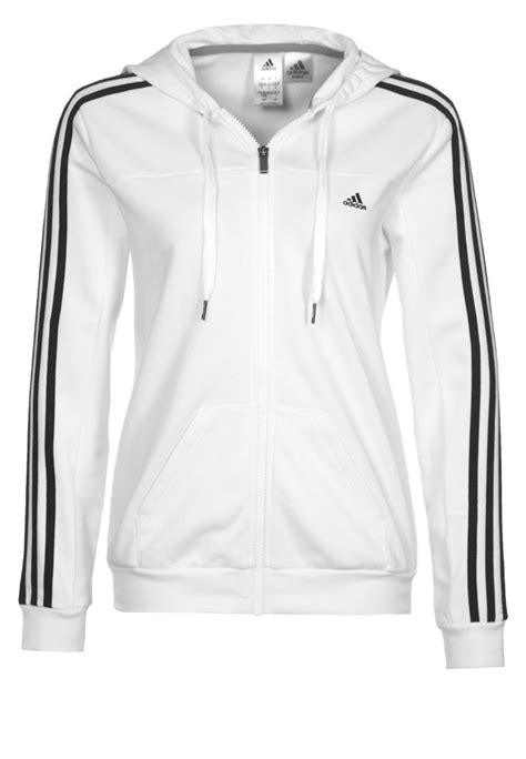 adidas sweatjacke weiß damen|weiße Sweatshirts für Damen .